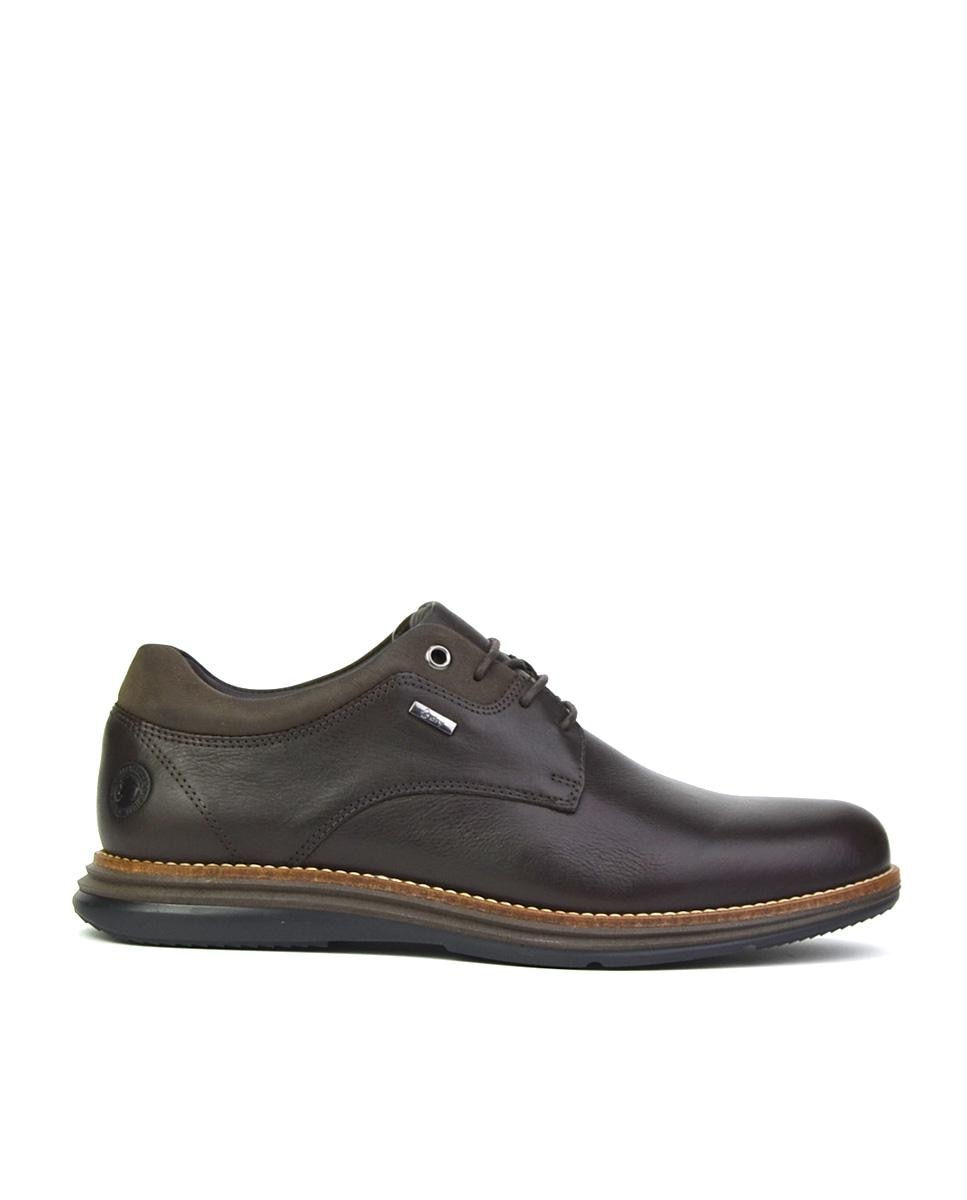 Мужские кожаные туфли на шнуровке с прострочкой Coronel Tapiocca, коричневый