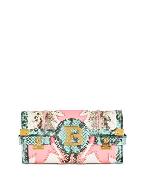 

Кожаное плечо через плечо B Buzz Pouch 23 в стиле пэчворк Balmain, цвет Multi