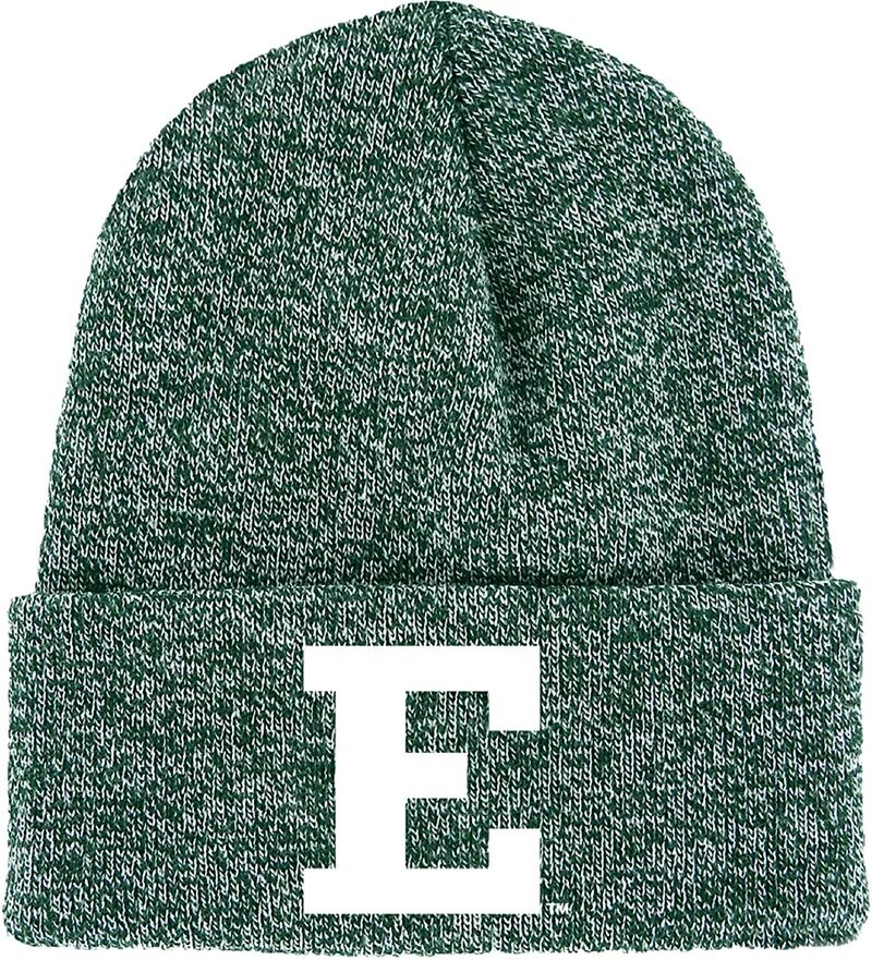 Зеленая мужская вязаная шапка League-Legacy Eastern Michigan Eagles с манжетами