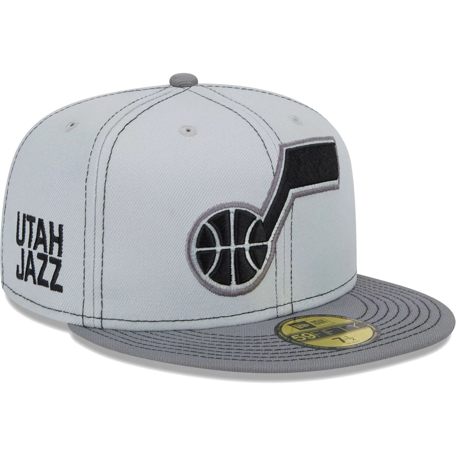 

Мужская приталенная шляпа New Era Grey Utah Jazz Color Pop 59FIFTY