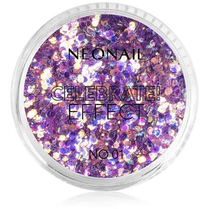 

NeoNail Celebrate! Эффектные блестки для ногтей - Цвет 01, 2 г Néonail