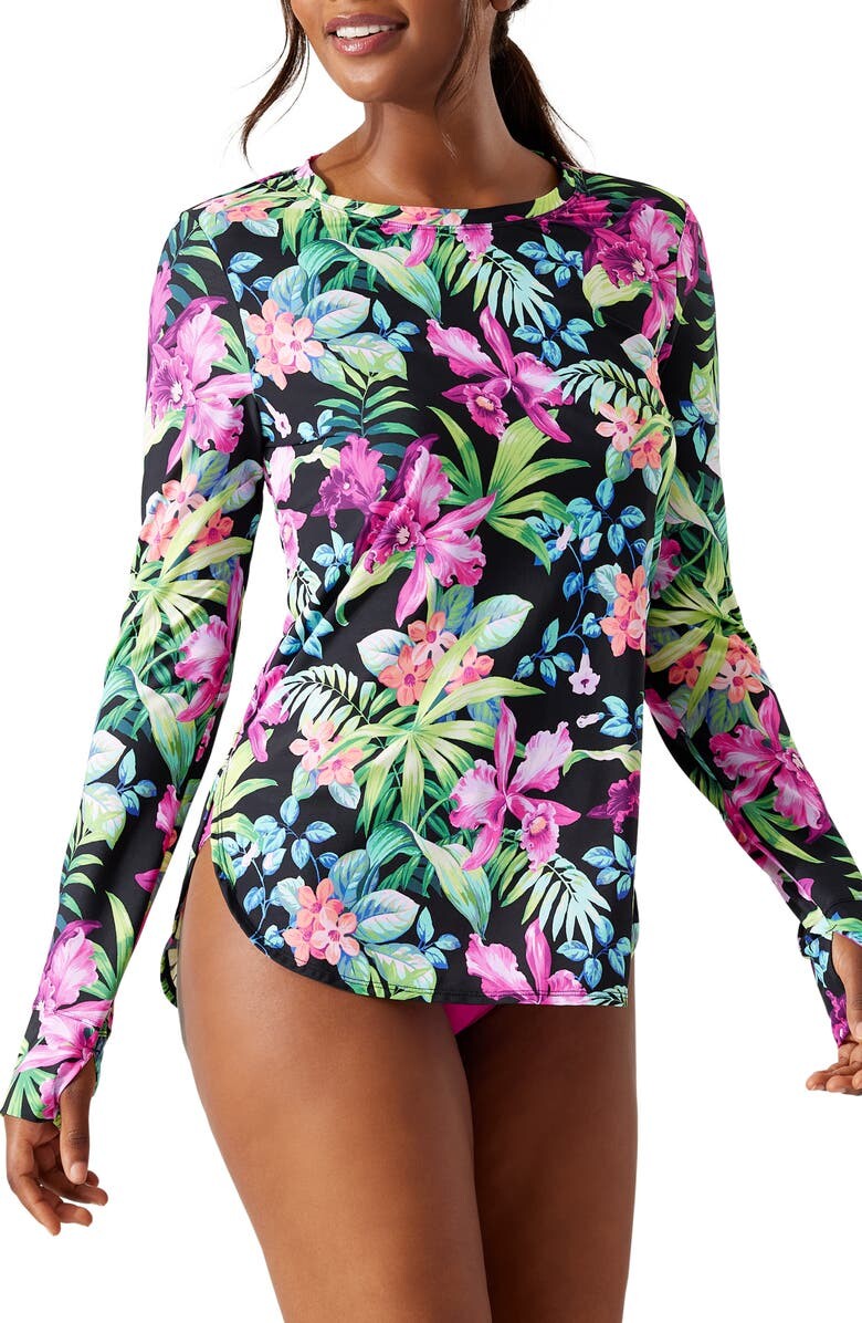 

Рашгард прибрежных садов TOMMY BAHAMA, черный