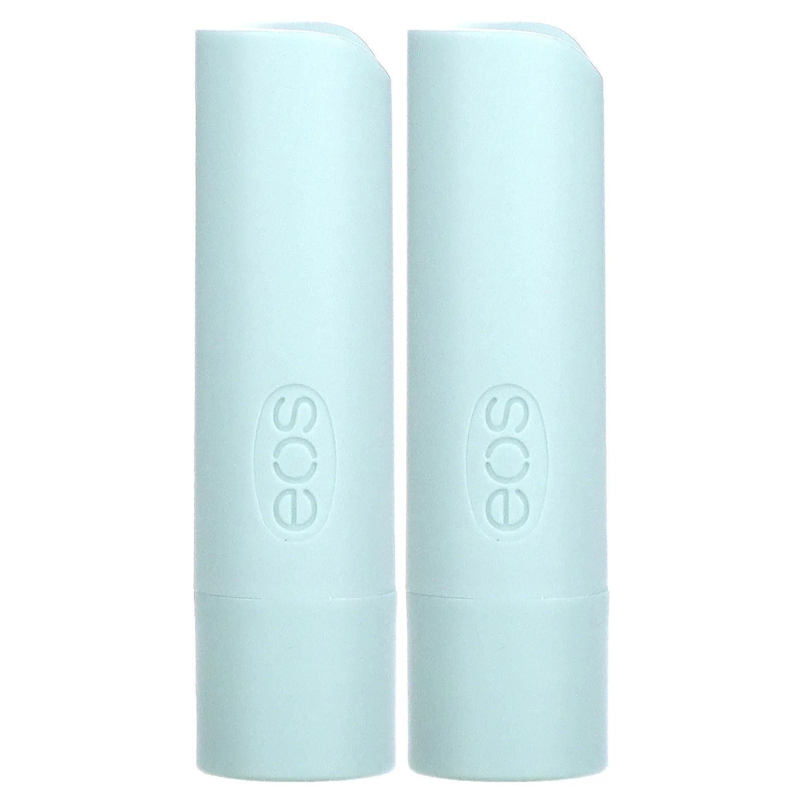 EOS Бальзам для губ сладкая мята 2 шт. .14 унции(4 г) каждый eos бальзам для губ клубничный сорбет 2 шт 14 унции 4 г каждый