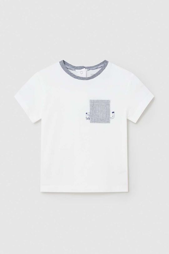 Детская хлопковая футболка Mayoral, белый
