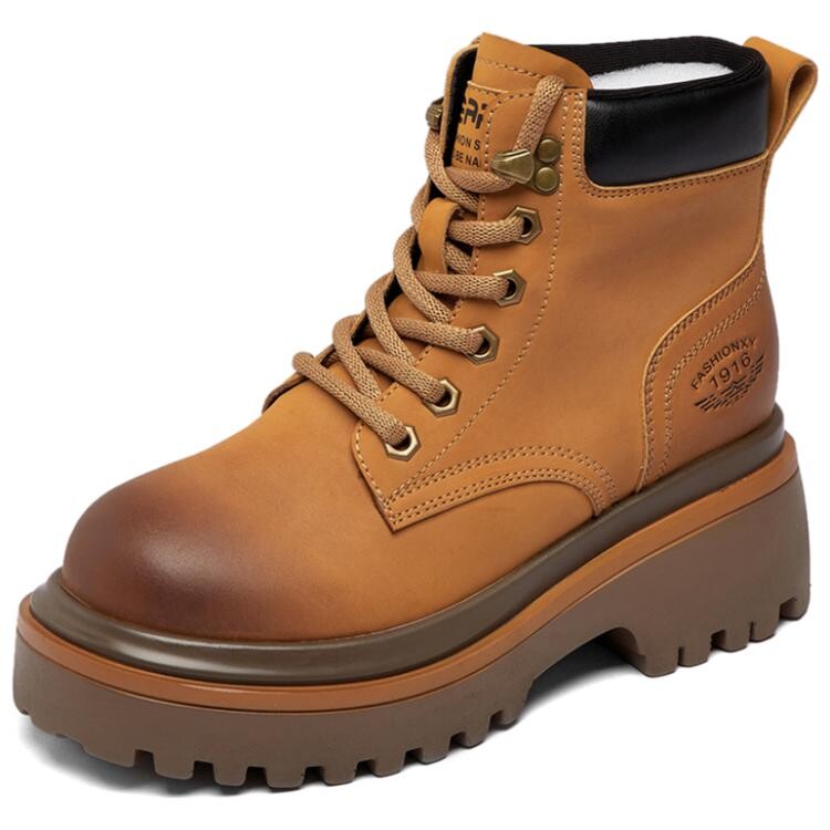 

Ботинки Martin Boot женские Jietegongyang, цвет Burgundy