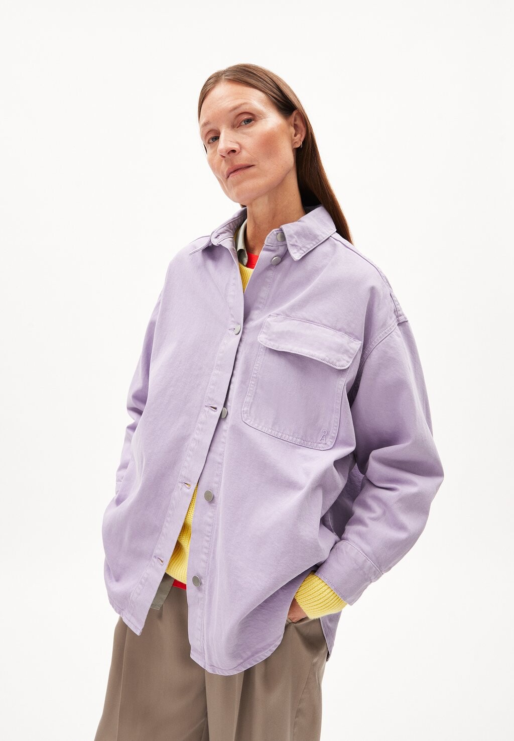 

Полупальто TAALE GMT DYE ARMEDANGELS, цвет lavender light