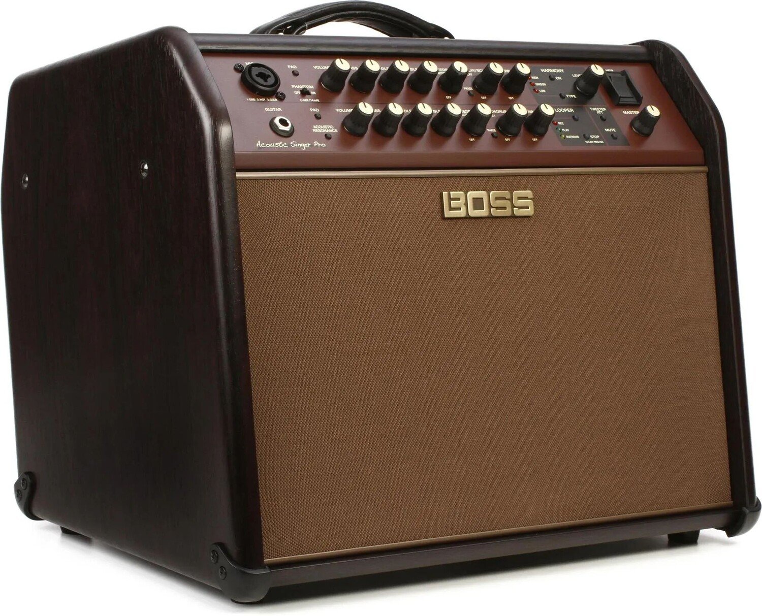 

Boss Acoustic Singer Pro 120-ваттный акустический комбо с двумя усилителями и эффектами