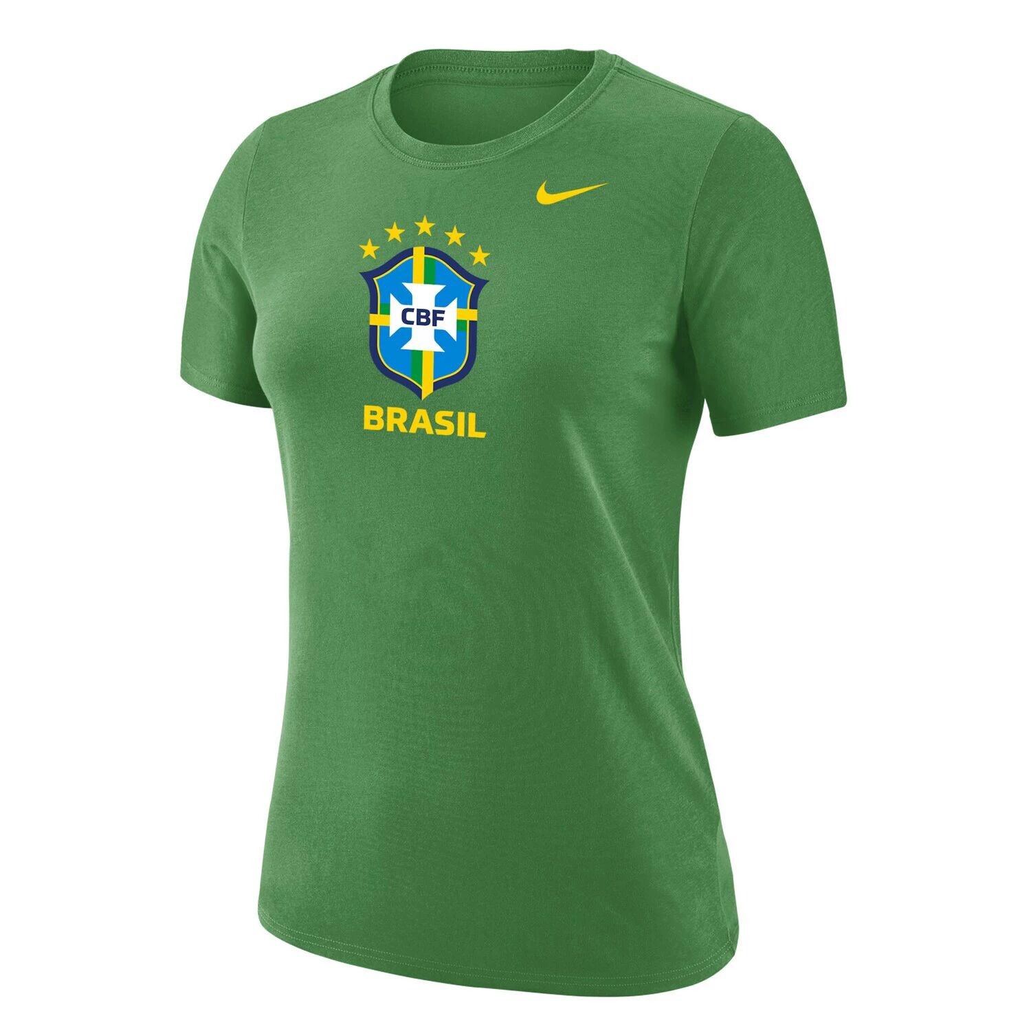 

Женская зеленая футболка с гербом клуба сборной Бразилии Nike Nike, Зеленый