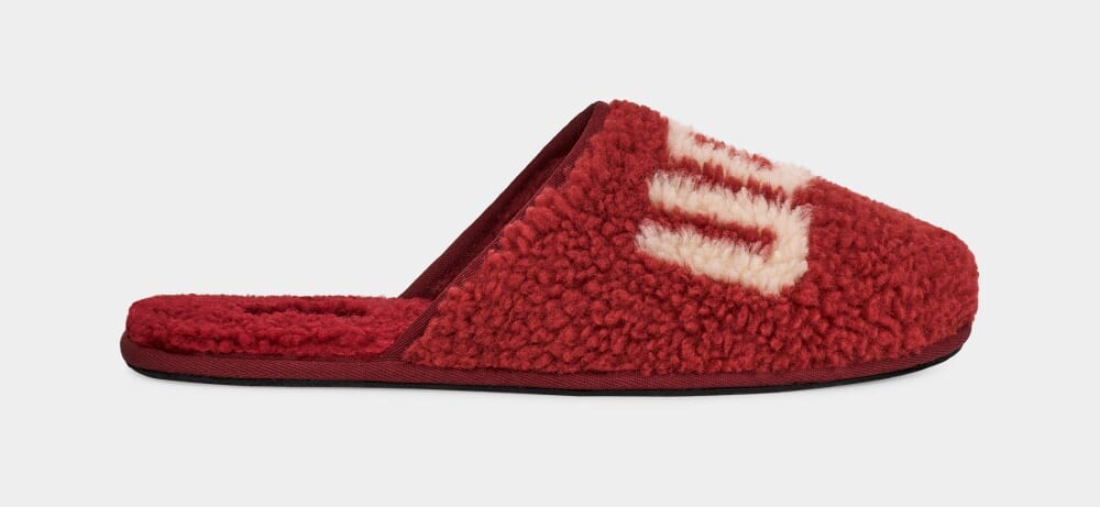 

Домашние тапочки Scuff Curly Graphic UGG, красный