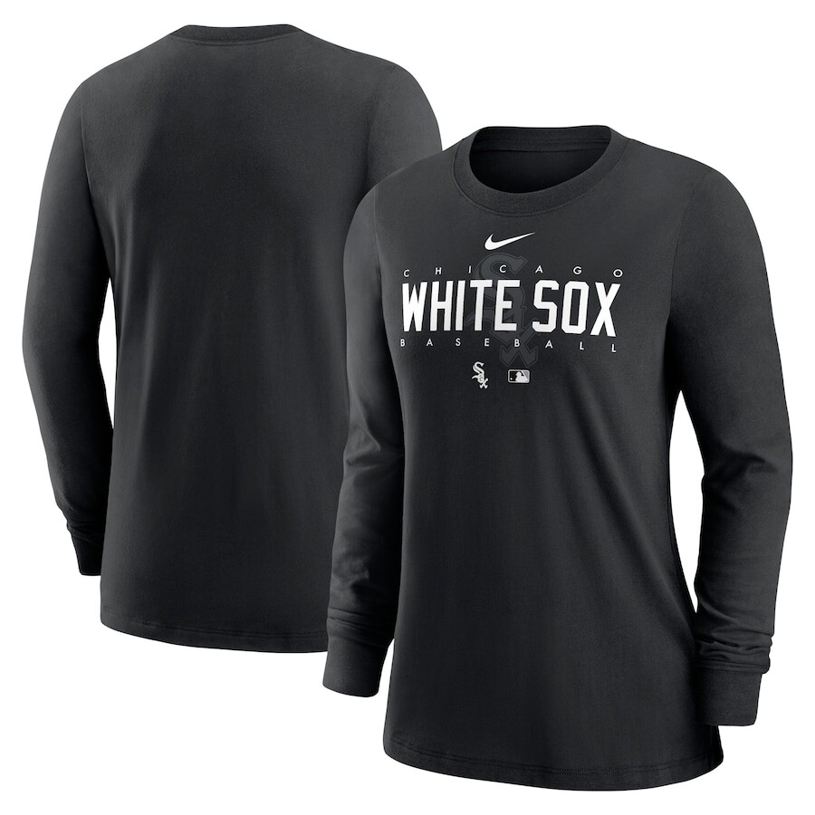 

Футболка с длинным рукавом Nike Chicago White Sox, черный