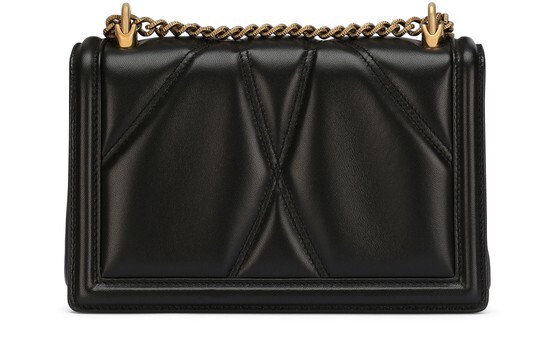 

Сумка Devotion среднего размера из кожи наппа Dolce & Gabbana, черный