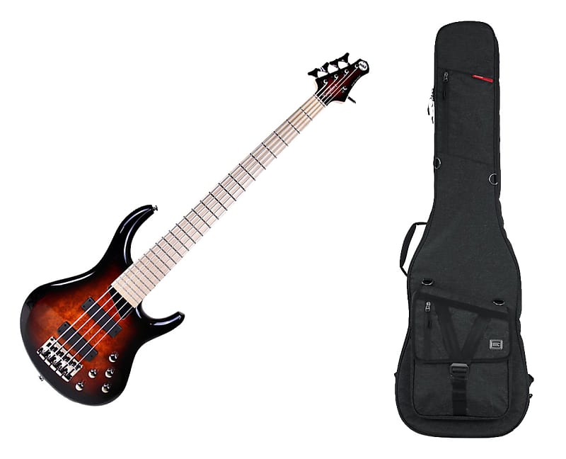 Басс гитара MTD Kingston Z5 - Tobacco Sunburst w/ Maple FB + Gator Gig Bag басс гитара 2023 mtd kingston series lynn keller lk4 lake placid blue brand new bundle w mtd gig bag