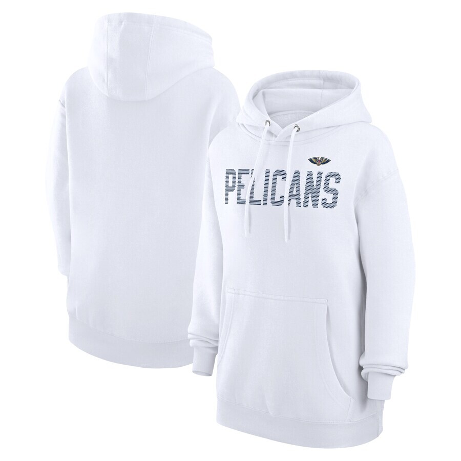

Пуловер с капюшоном G-III 4Her by Carl Banks New Orleans Pelicans, белый