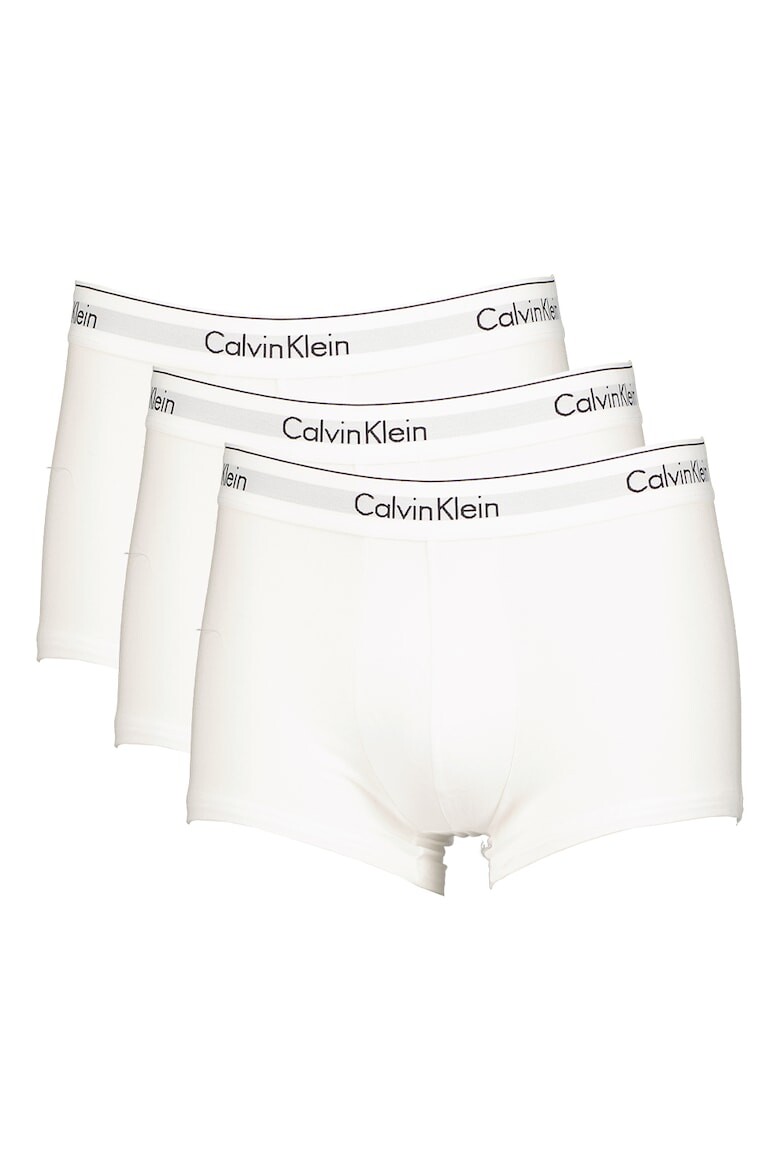 

Боксеры с логотипом на поясе - 3 пары Calvin Klein, белый