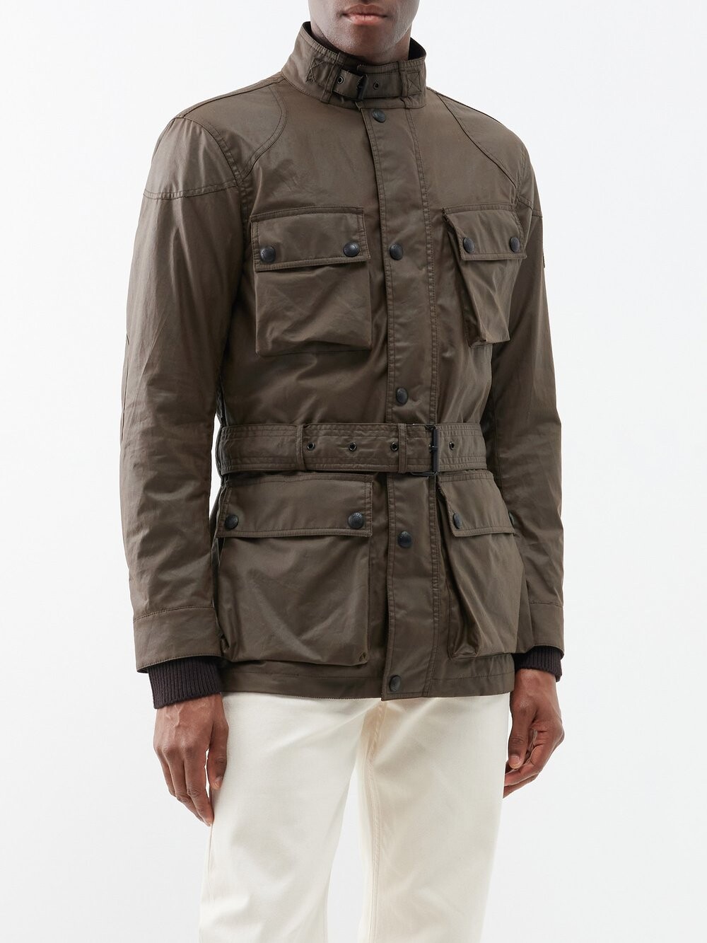 

Куртка trialmaster из вощеного хлопка Belstaff, коричневый