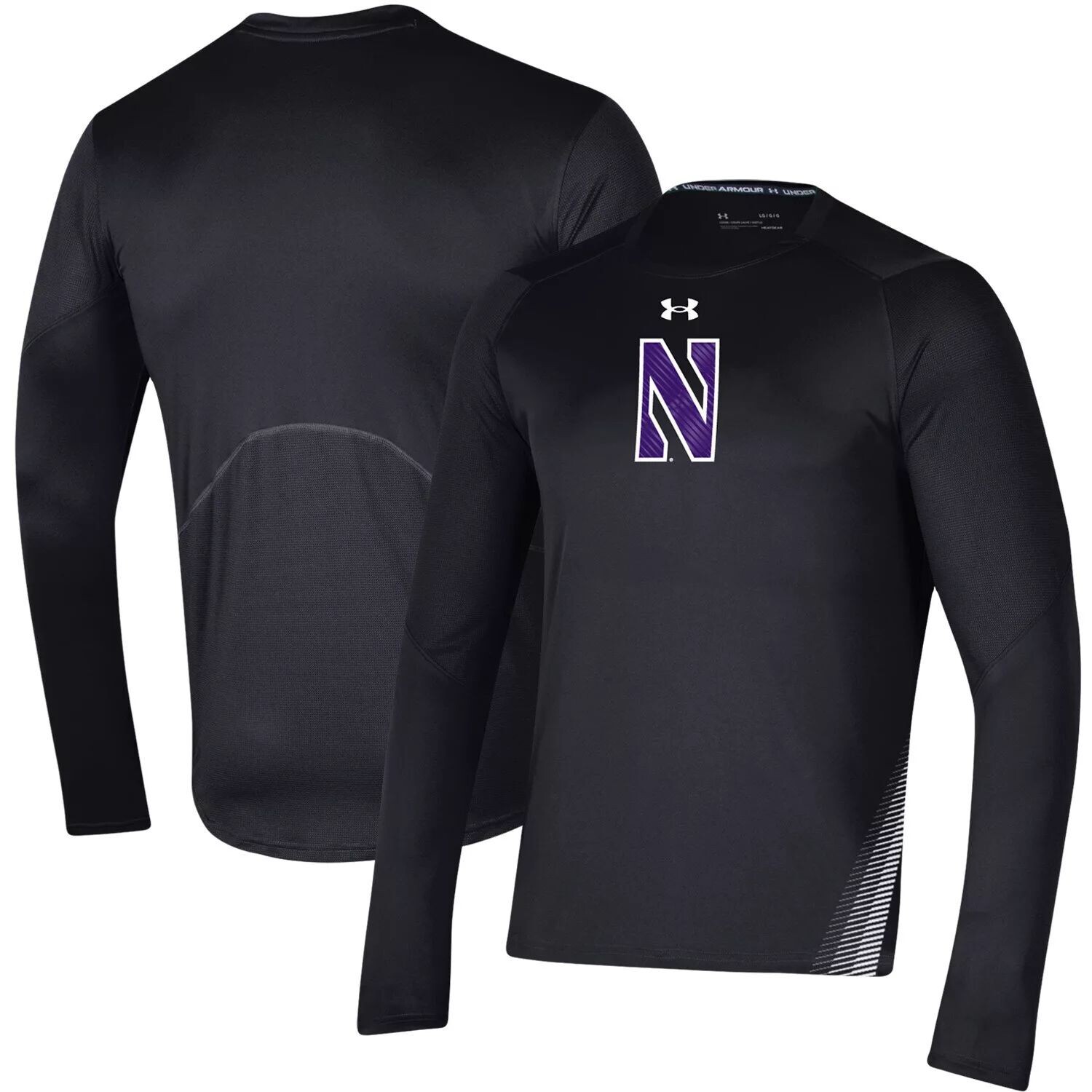 

Мужская черная футболка с длинным рукавом Northwestern Wildcats 2021 Sideline Training Performance Under Armour