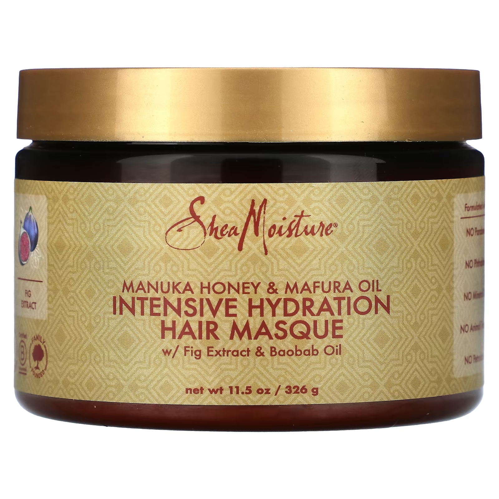 цена SheaMoisture Manuka Honey & Mafura Oil Интенсивная увлажняющая маска для волос, 11,5 унций (326 г)