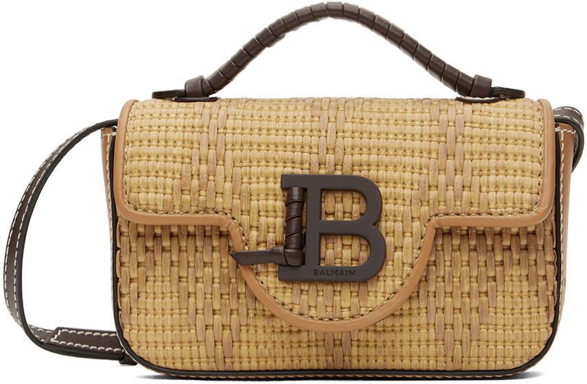 

Бежевая сумка через плечо Mini B-Buzz Balmain