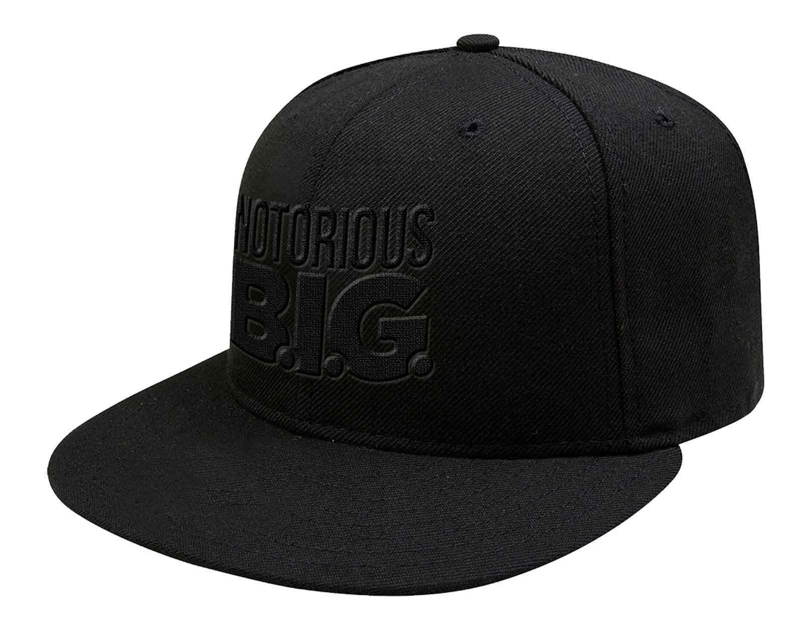 Бейсбольная кепка Snapback с логотипом Черный на черном Biggie Smalls, черный бейсболка real черный