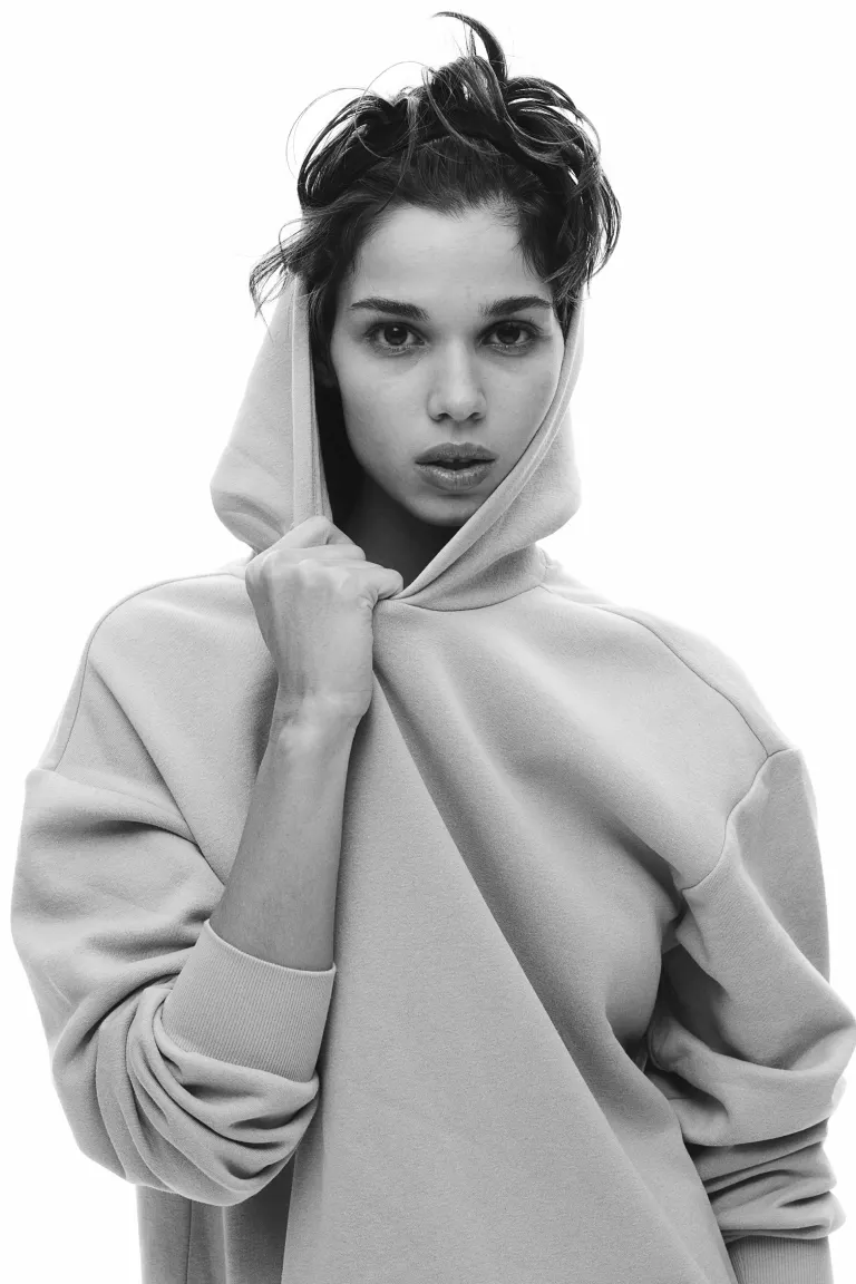 

Спортивное платье с капюшоном H&M, серый