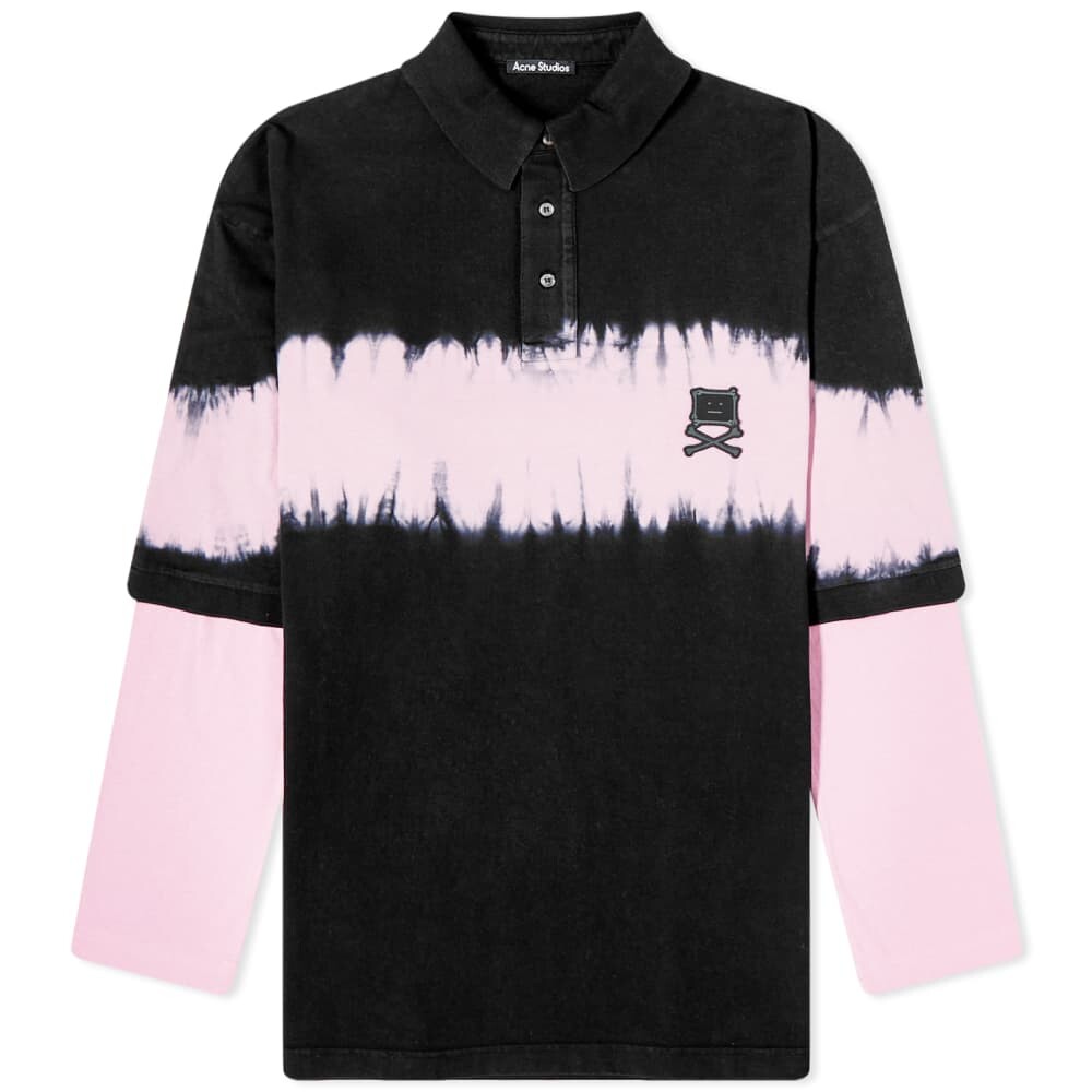 

Оверсайз-рубашка для регби Acne Studios Eyloch Cross Bones, черный
