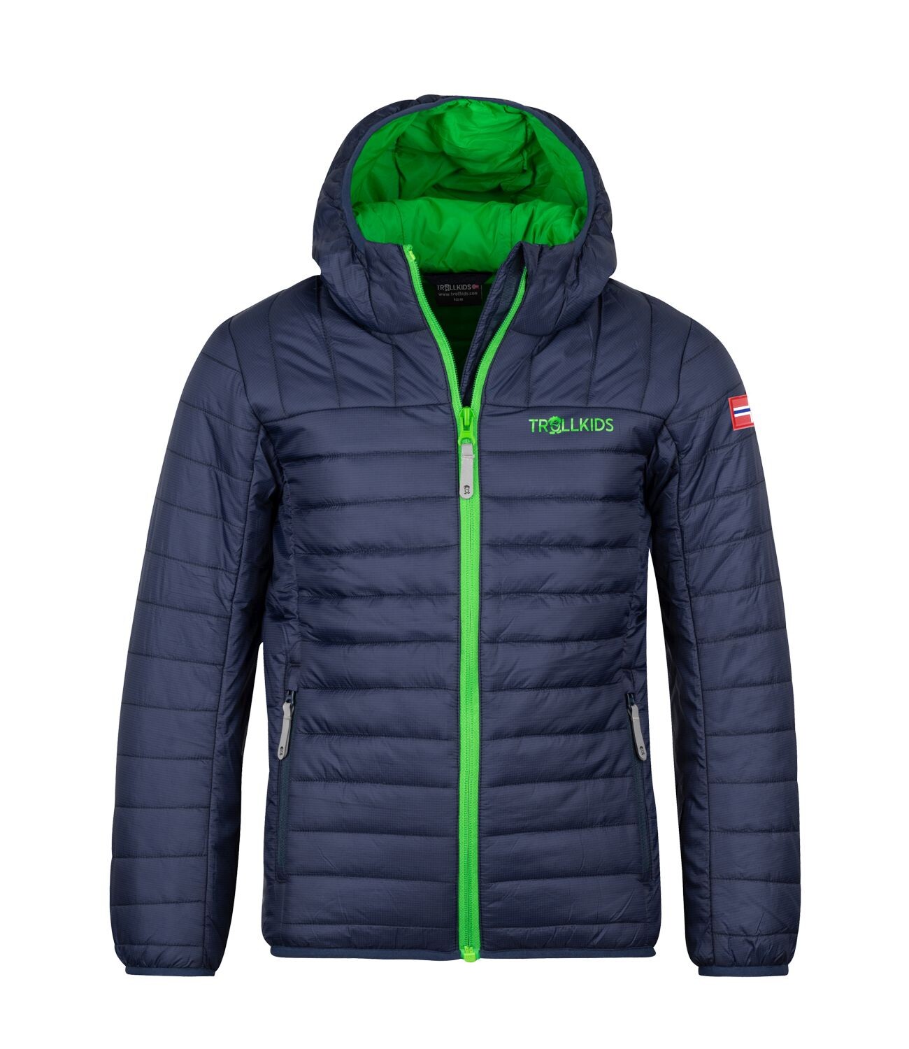 

Функциональная куртка Trollkids Steppjacke Eikefjord, цвет Marineblau/Hellgrün