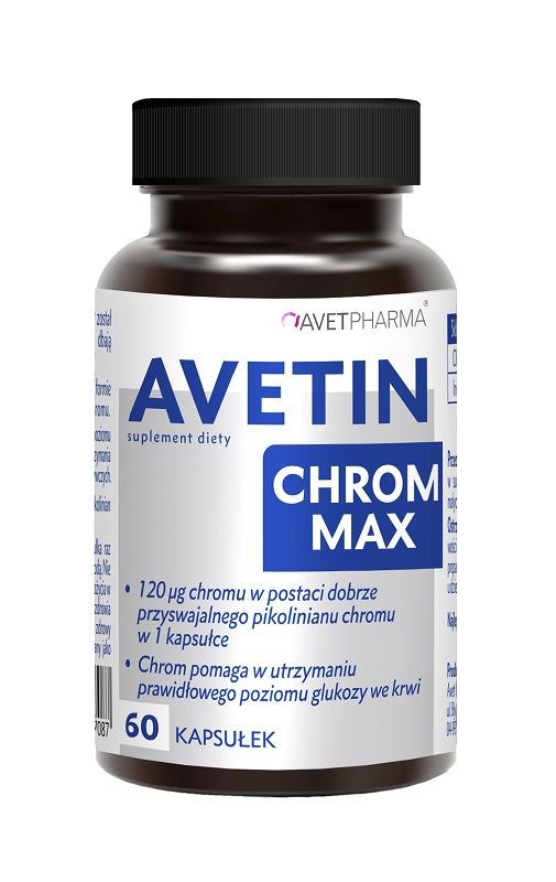 Хром в капсулах Avetin Chrom Max, 60 шт solgar пиколинат хрома капсулы 200 мкг 90 шт