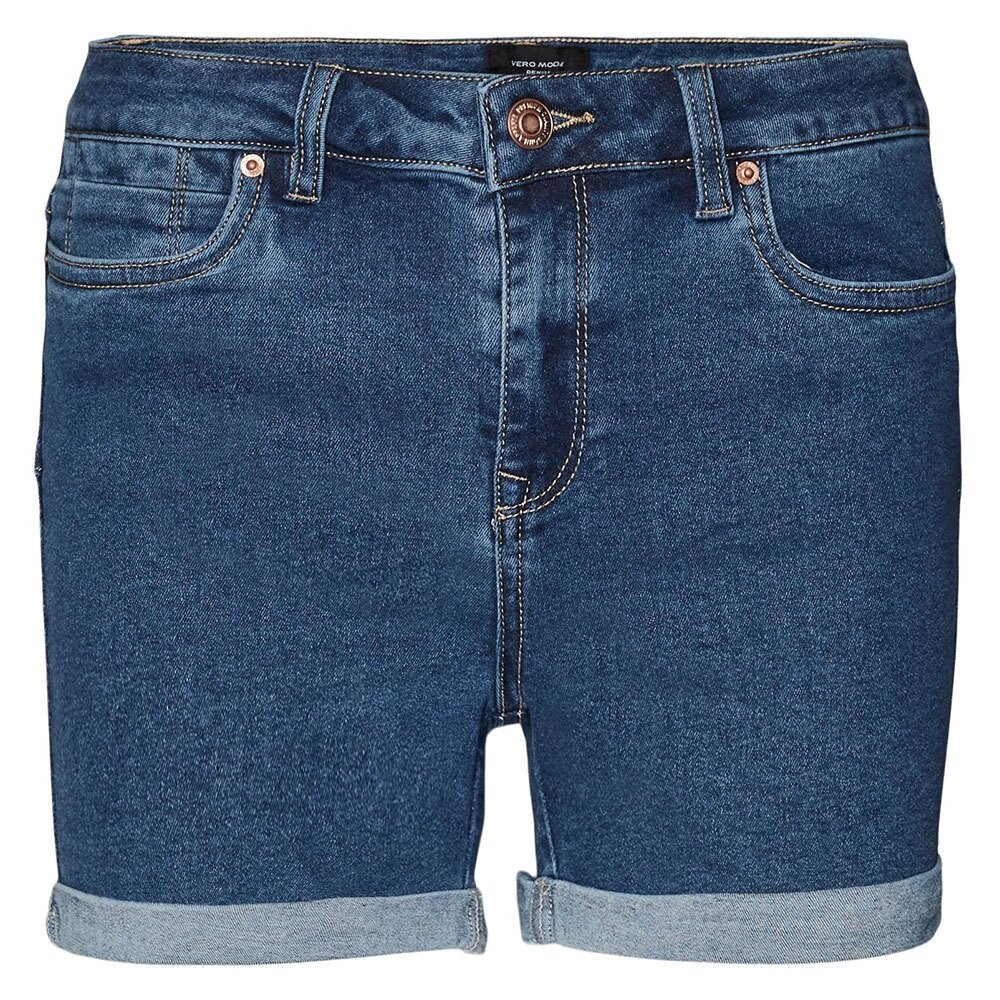 

Шорты Vero Moda Luna Fold Mid Waist, синий