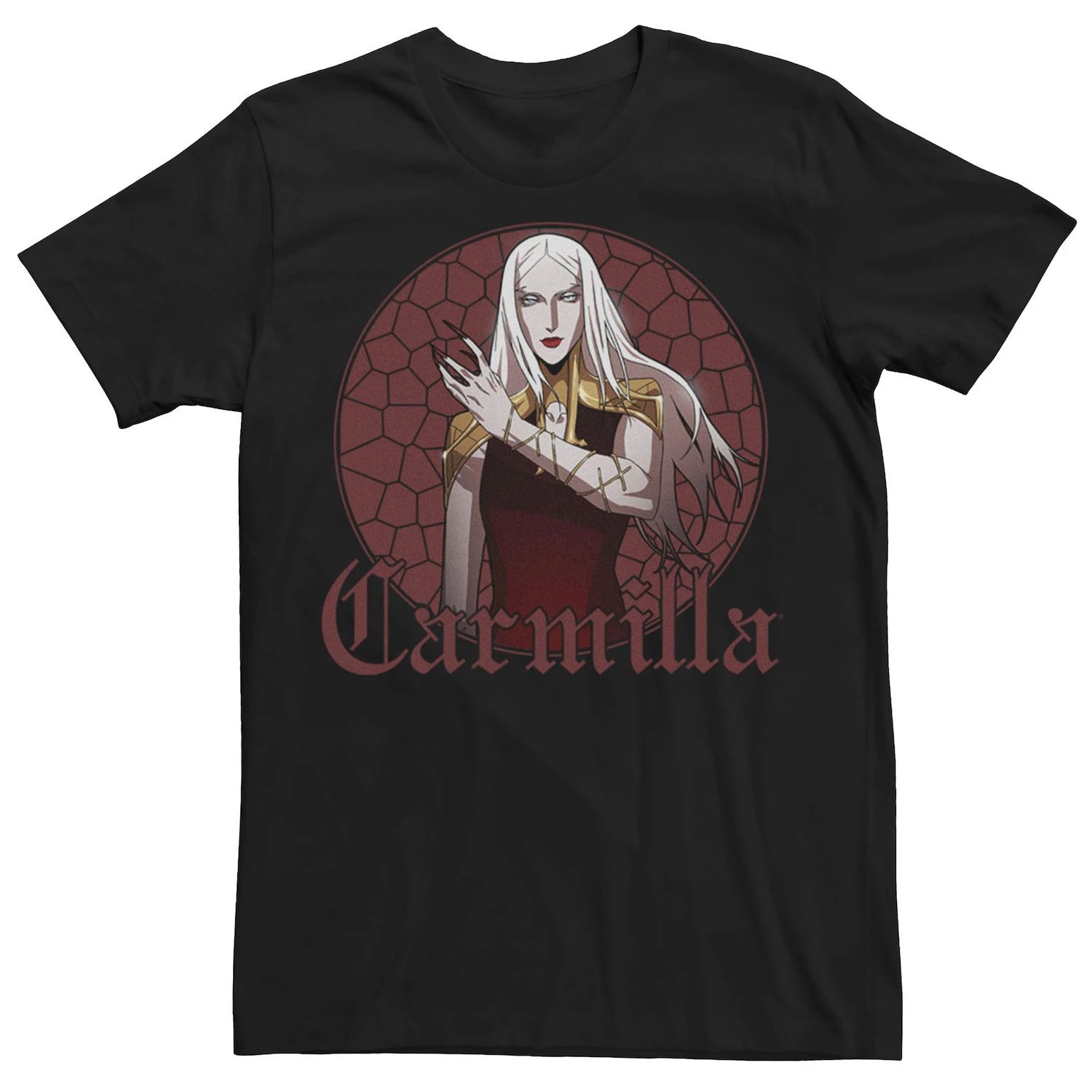 Мужская футболка с портретом Netflix Castlevania Carmilla Licensed Character цена и фото