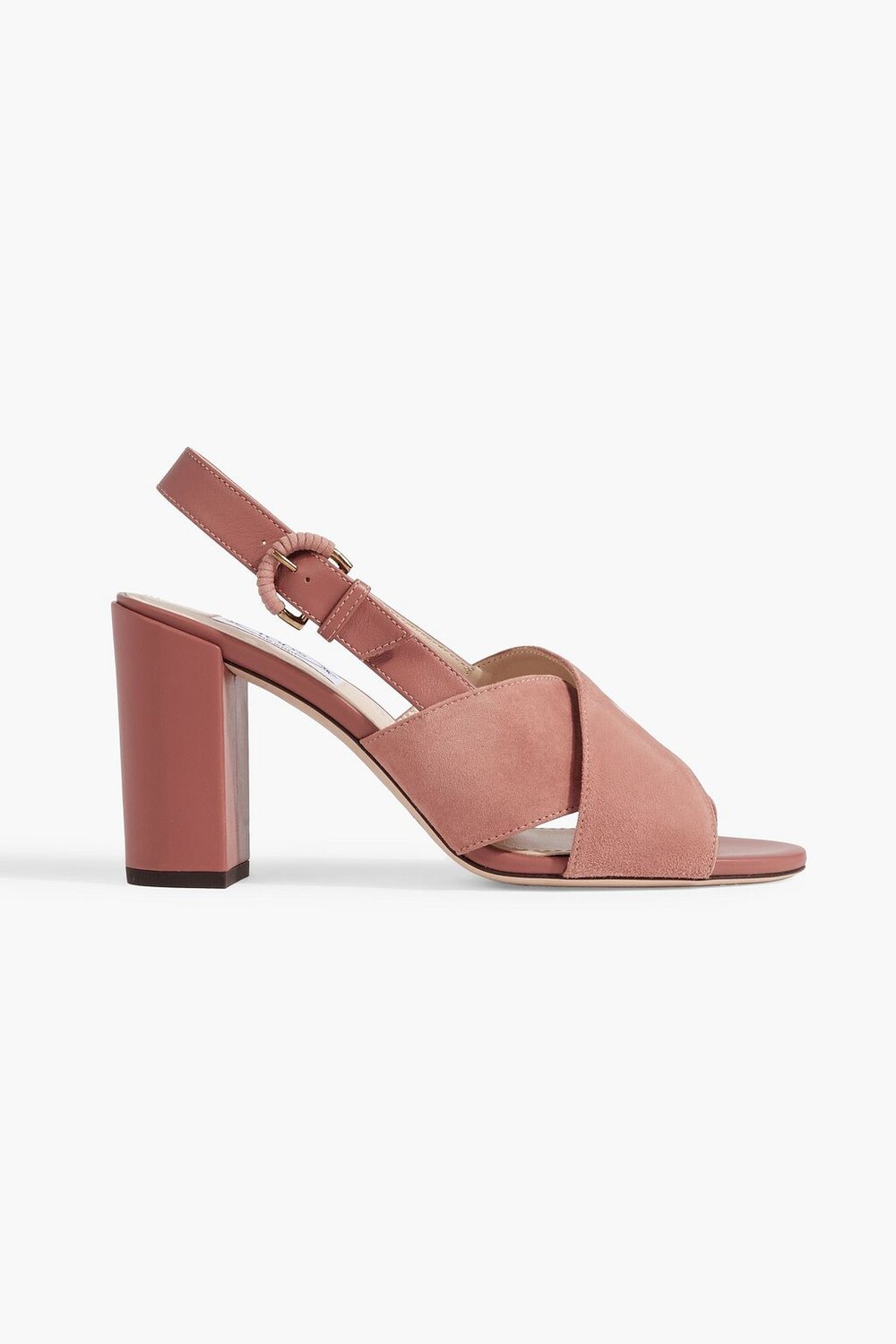 

Босоножки из кожи и замши с пяткой на пятке TOD'S, античная роза