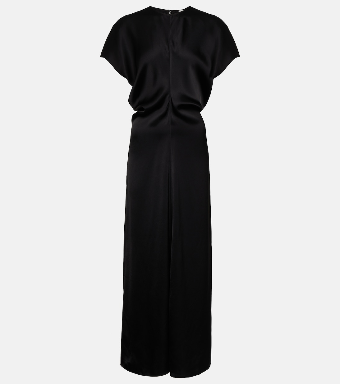 Шелковое платье макси Toteme, черный