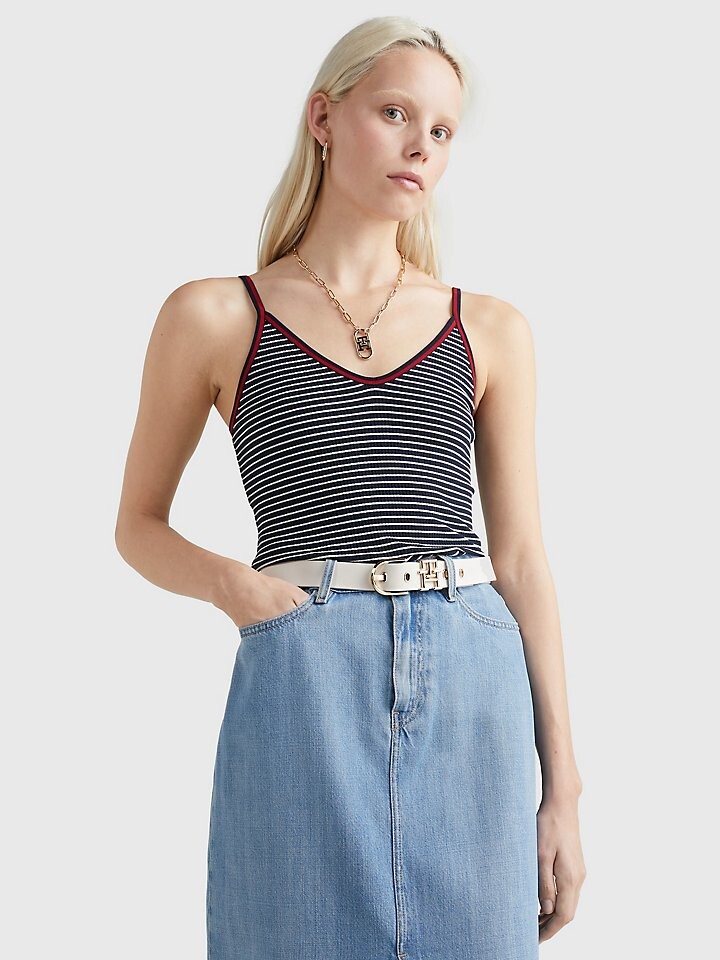 

Топ с ремешками в полоску Tommy Hilfiger