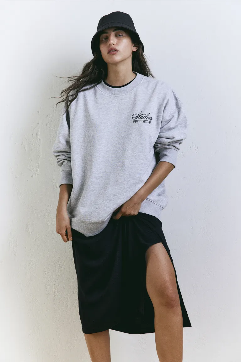 

Платье из джерси в рубчик H&M, черный