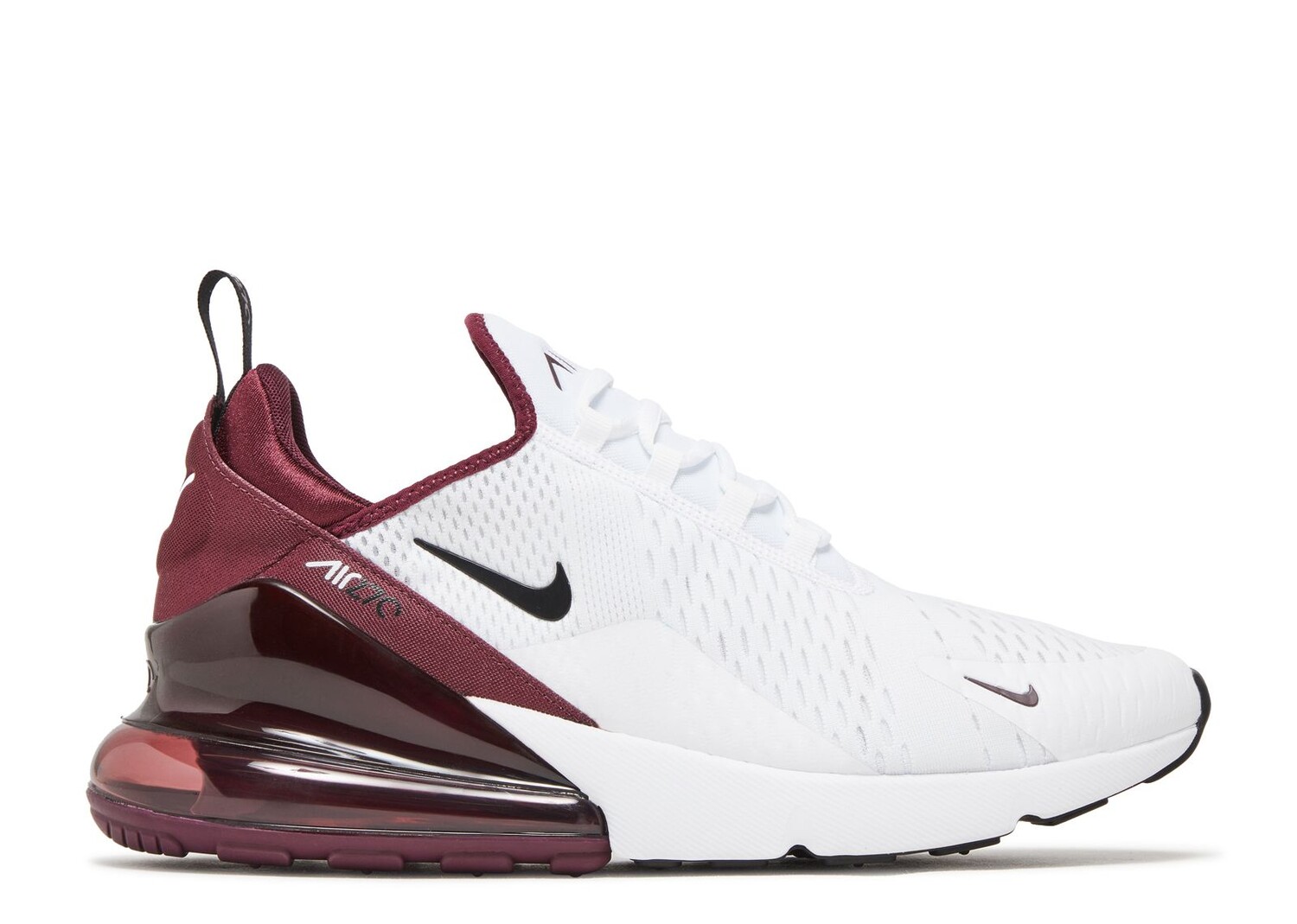 

Кроссовки Nike Air Max 270 'White Night Maroon', белый, Белый;коричневый
