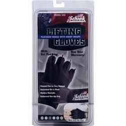 Schiek Sports Перчатки для подъема Платиновая серия с обертыванием запястий Большая 2 перчатка
