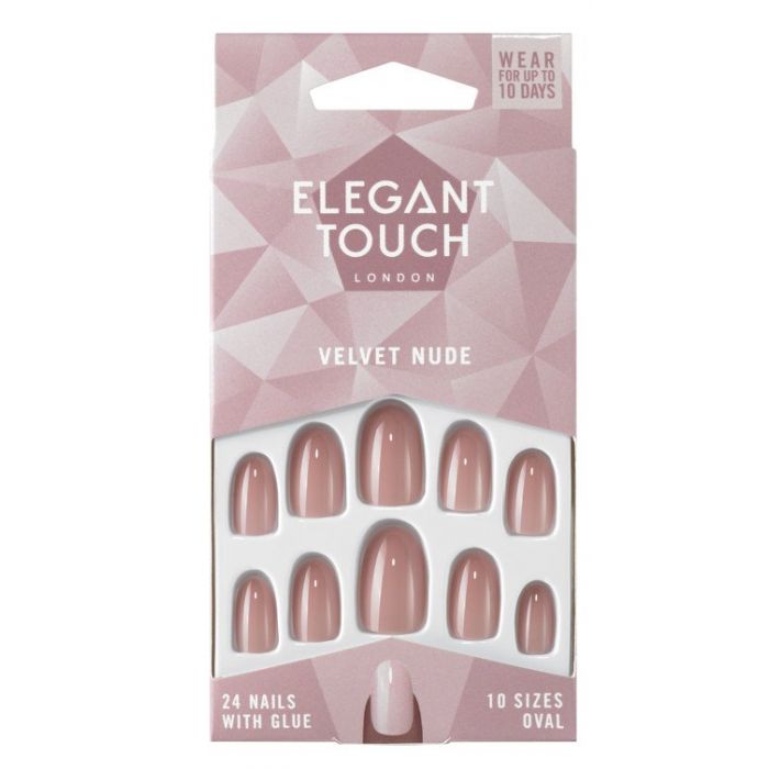 Накладные ногти Uñas Postizas Velvet Nude Elegant Touch, Nude