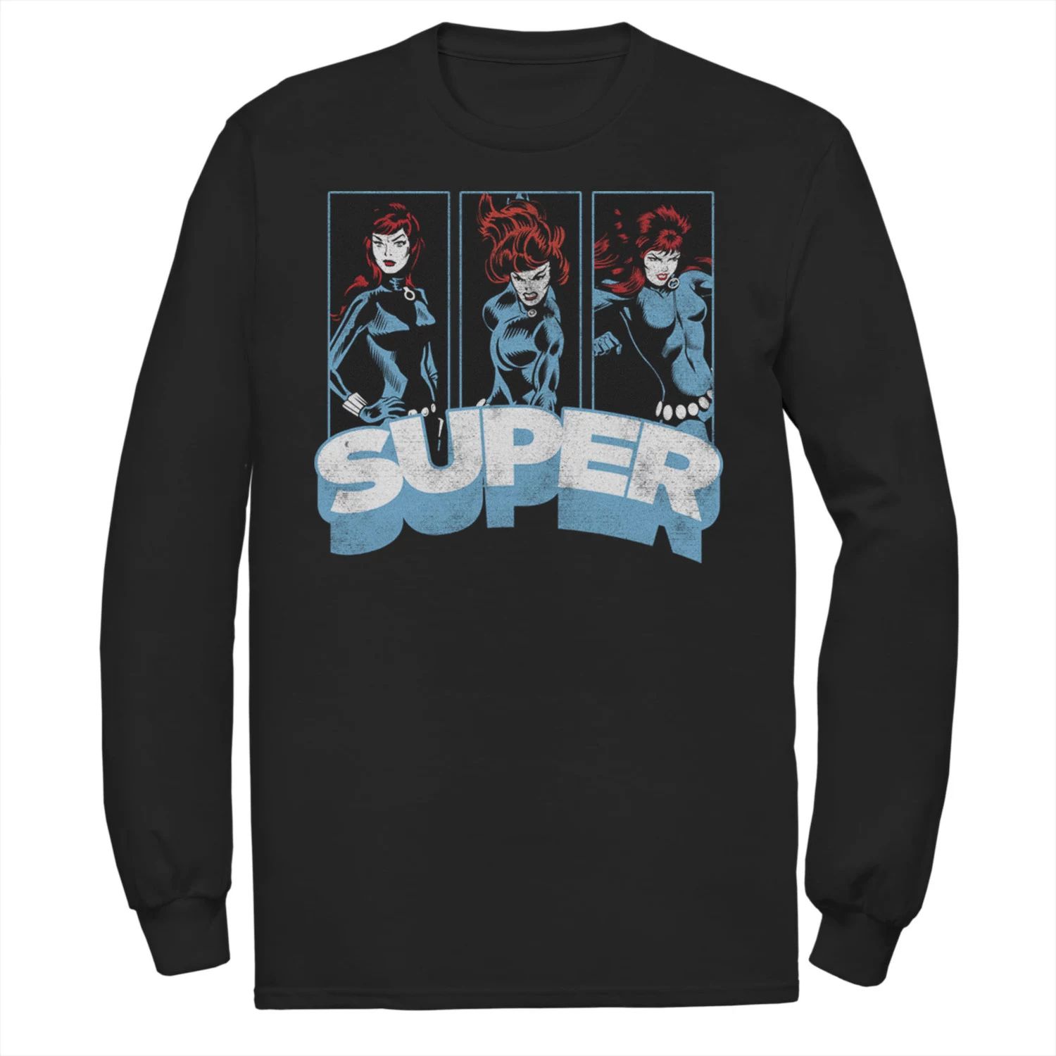 Мужская футболка Marvel Black Widow Super Vintage с изображением комиксов