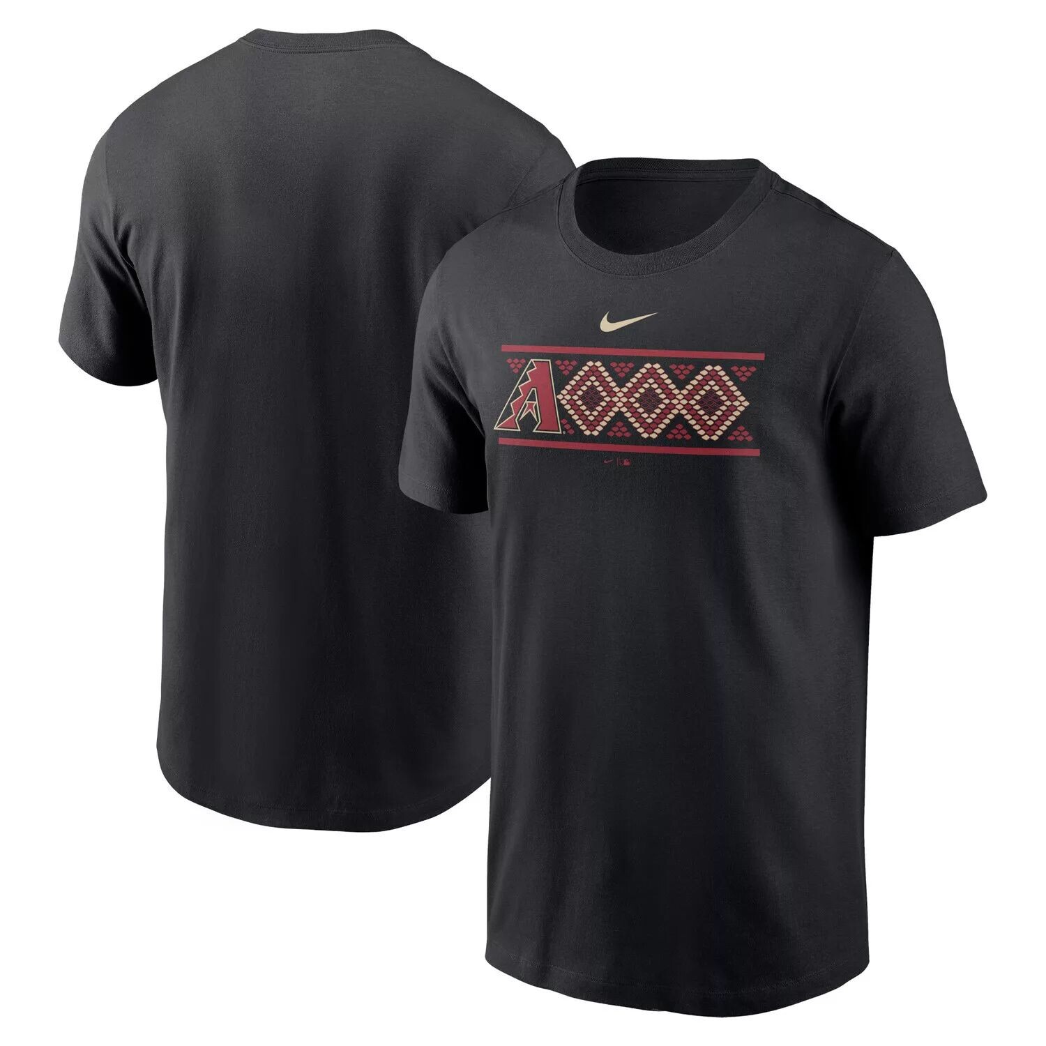 

Мужская черная футболка с логотипом местной команды Arizona Diamondbacks Nike, Черный