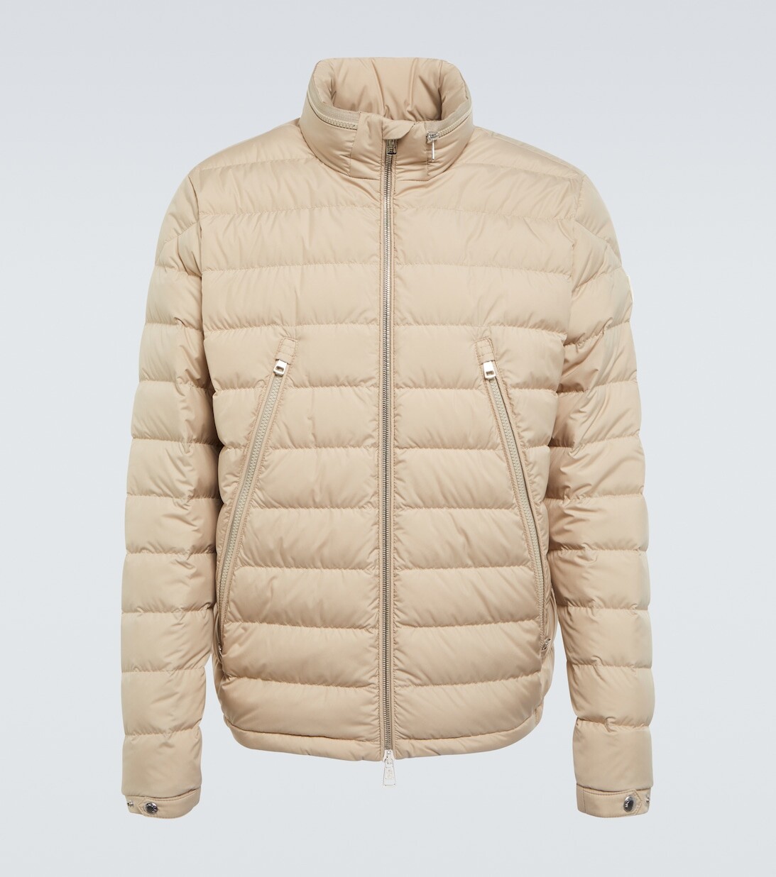 

Алфит стеганый пуховик Moncler, бежевый