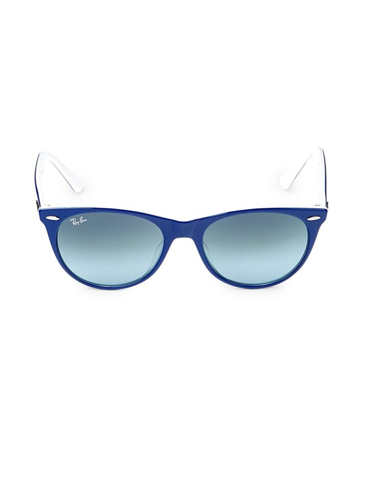 

Овальные солнцезащитные очки 55MM Ray-Ban, синий