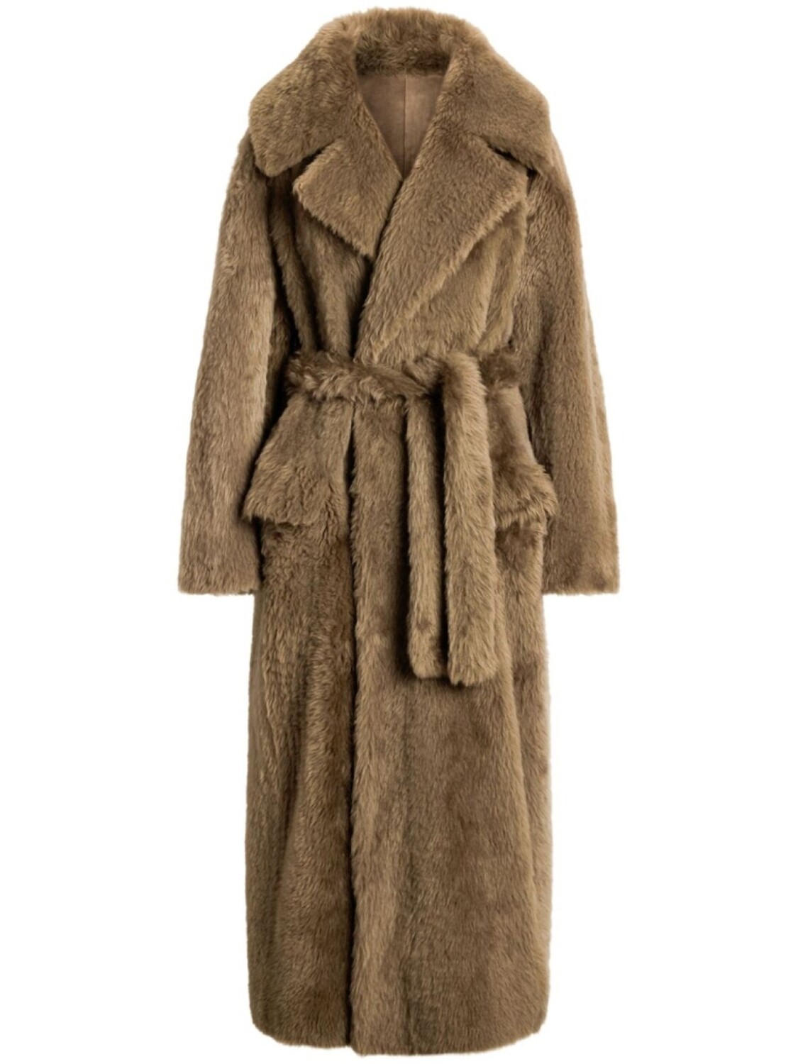 

Шуба с поясом Ralph Lauren Collection, коричневый
