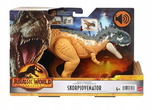 Mattel Jurassic World Скорпиовенатор Диноз Звуки набор jurassic world фигурка jurassic world dominion – therizinosaurus термо кружка