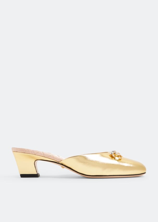 

Мюли Gucci Horsebit, золотой
