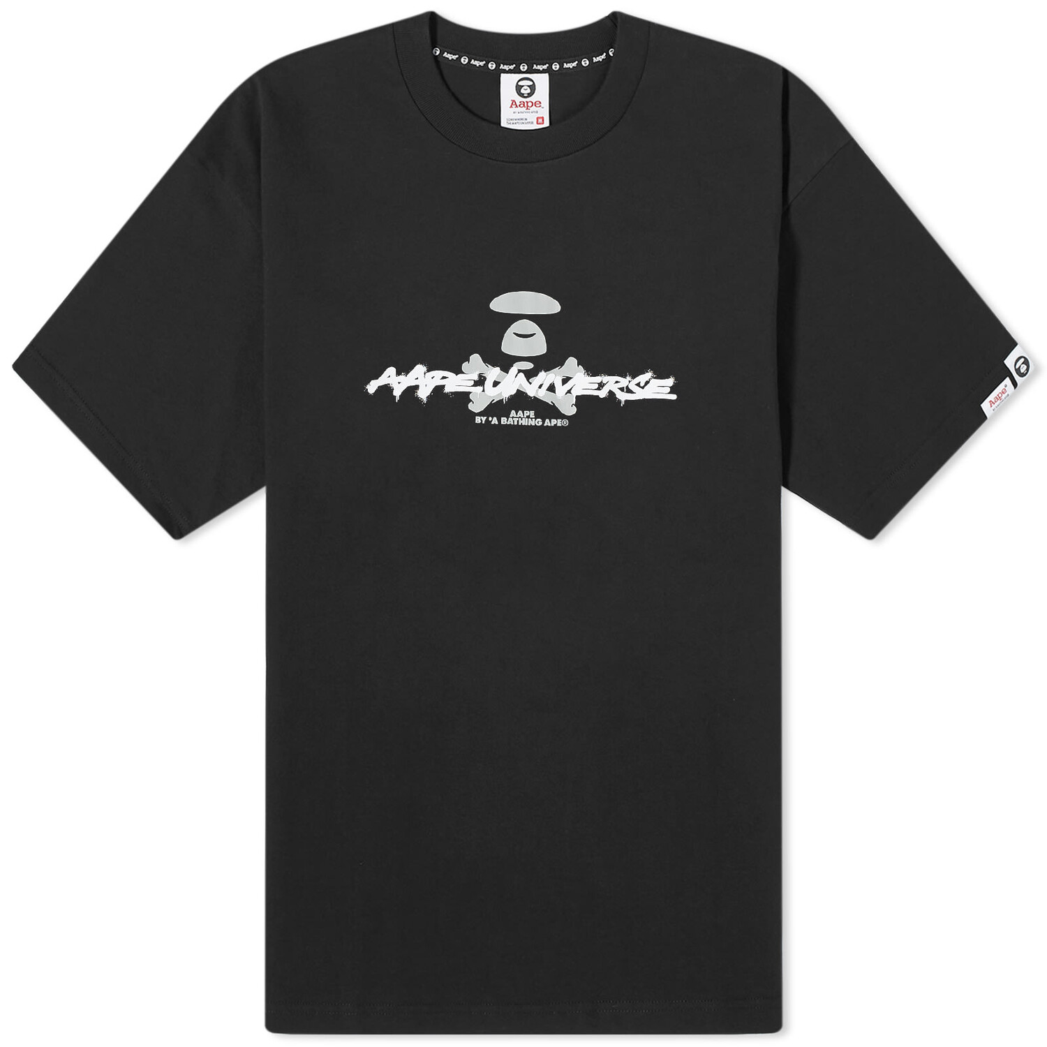 

Футболка Aape Graffiti Ble Camo, черный