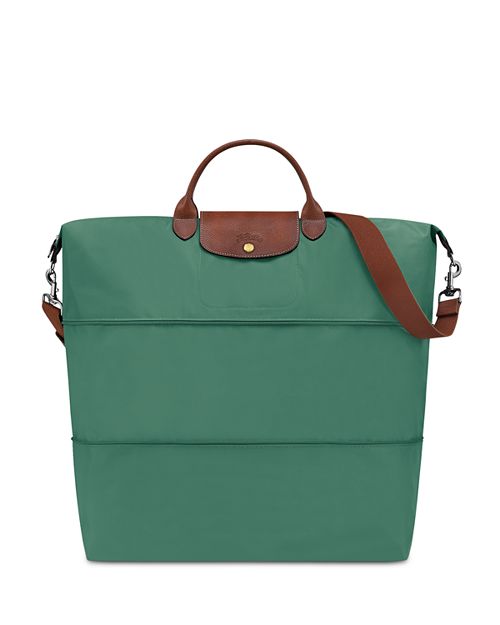 цена Оригинальная расширяемая дорожная нейлоновая сумка выходного дня Le Pliage Longchamp, цвет Green