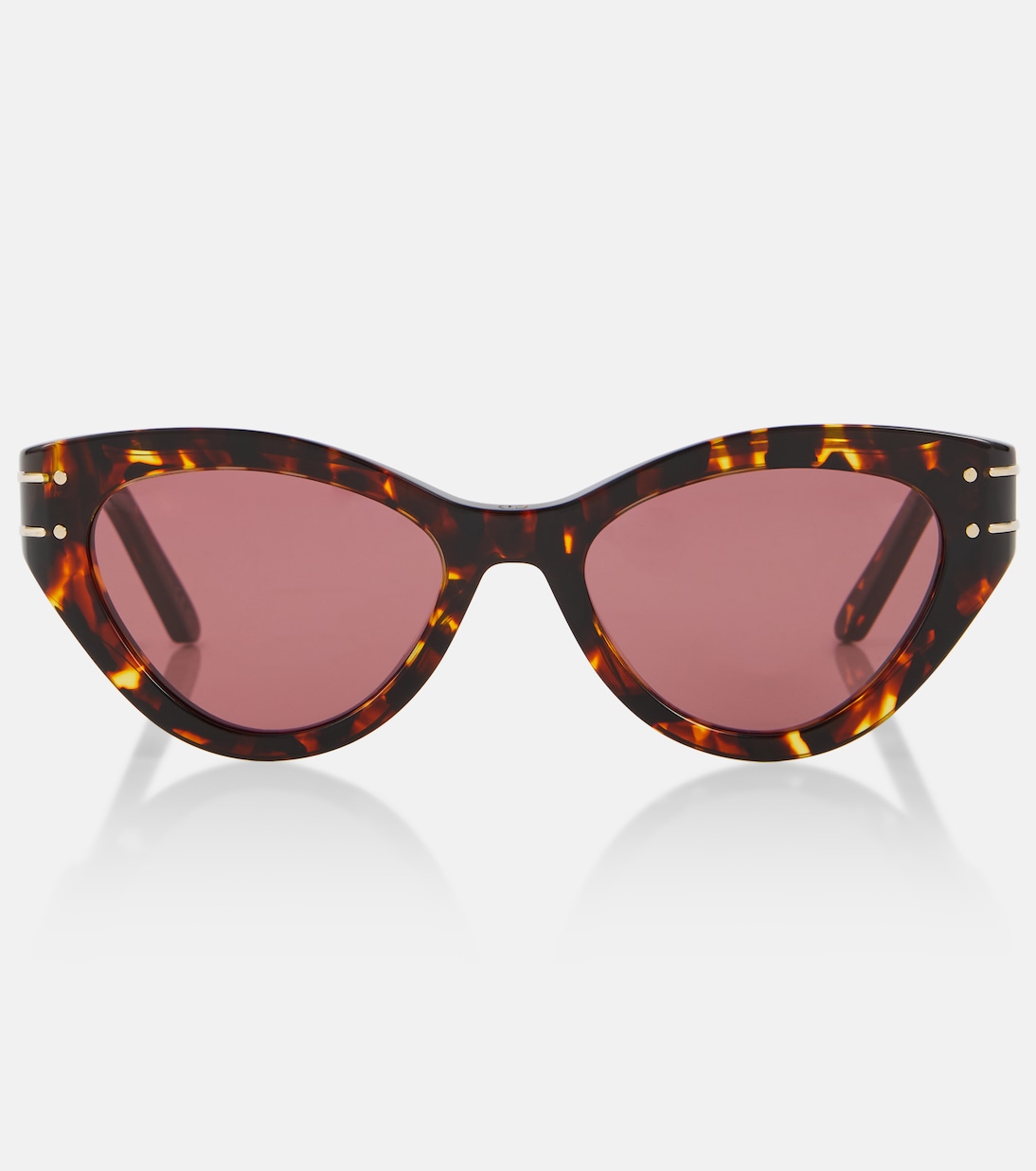 цена Солнцезащитные очки diorsignature b7i в кошачьем глазу Dior Eyewear, коричневый