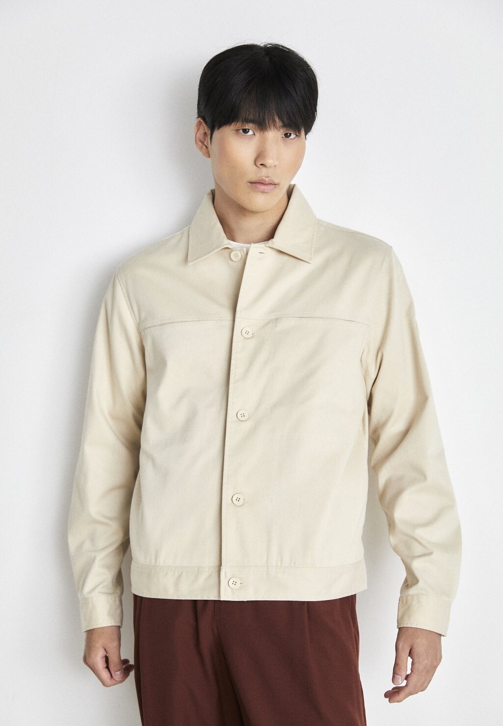 

Рубашка Brushed Overshirt Calvin Klein, цвет fog