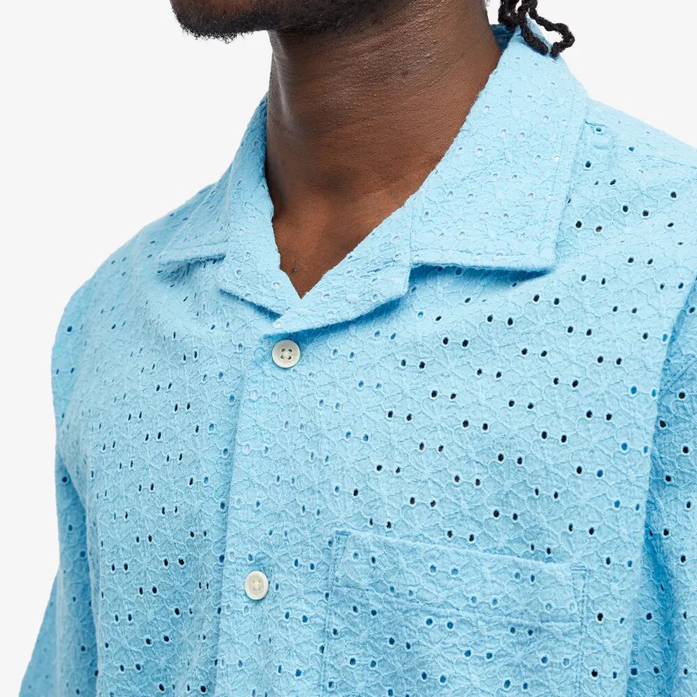Corridor Рубашка для отпуска с цветочным принтом и люверсами, синий цена и фото