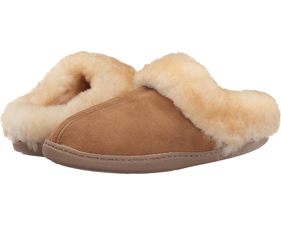 

Тапочки Minnetonka Sheepskin Mule, цвет Golden Tan
