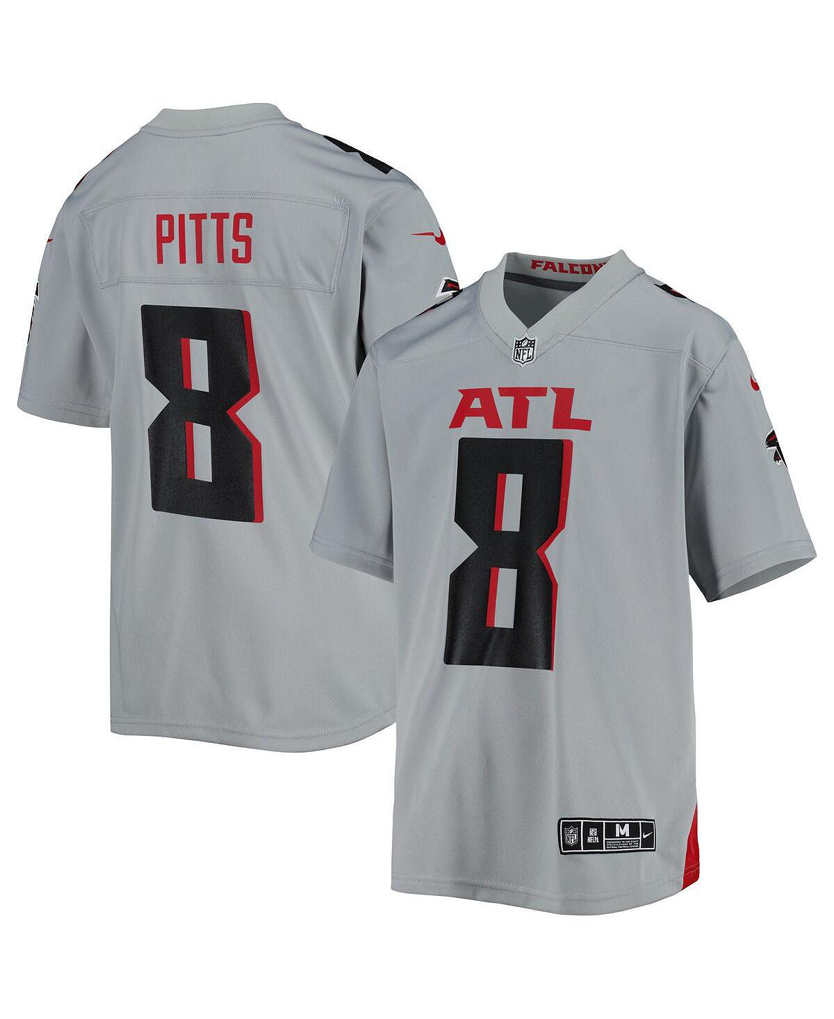 цена Серая майка Big Boys Kyle Pitts Atlanta Falcons Inverted Game Nike